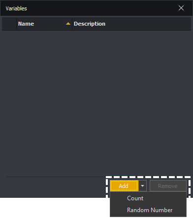 InstructBot message variables window showing the variables which be added.